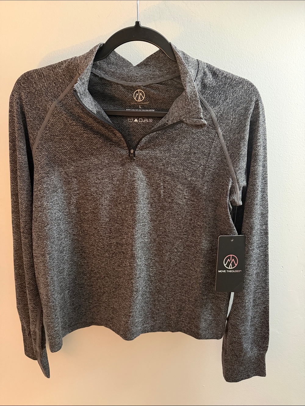 Move by Move Theology Women's Dark Gray Heather Quarter-Zip Pullover